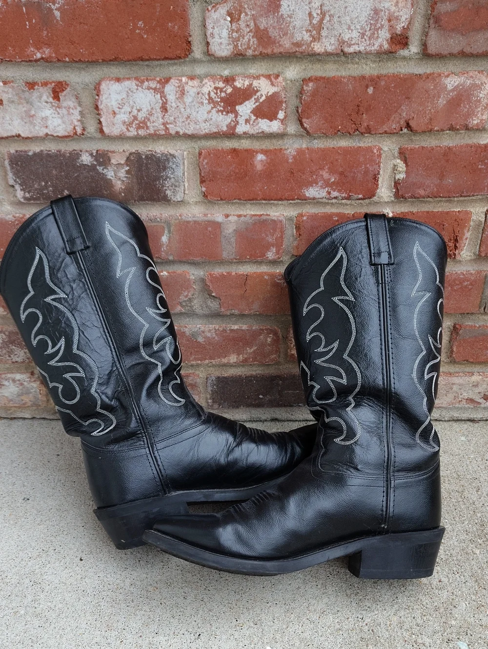 Old West Trucker Leather Western Work 13